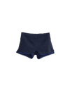Ribbed Knit Hot Short in Navy