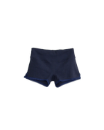 Ribbed Knit Hot Short in Navy