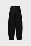 Double Belted Trousers Black