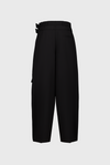 Double Belted Trousers Black