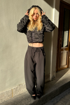 Double Belted Trousers Black