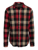 Plaid Cotton Flannel Shirt Black/Red