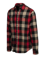 Plaid Cotton Flannel Shirt Black/Red