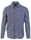 Schott NYC Cotton Shirt Indigo