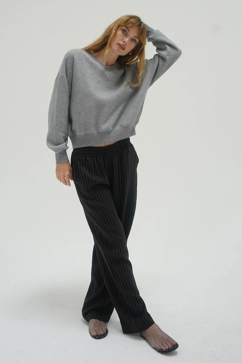 Santo Pinstripe Elastic Waist Pant