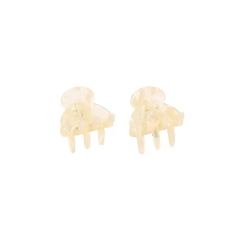 The Baby Hair Claw Clip in Sugar (Set of 2)
