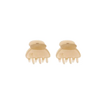 The Baby Hair Claw In Latte (Set Of 2)
