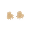 The Baby Hair Claw In Latte (Set Of 2)