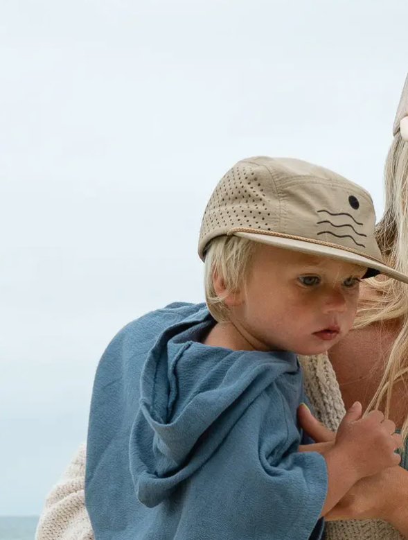 Nylon Five-Panel Hat in Tan