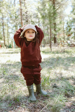 French Terry Sweatsuit Set Redwood