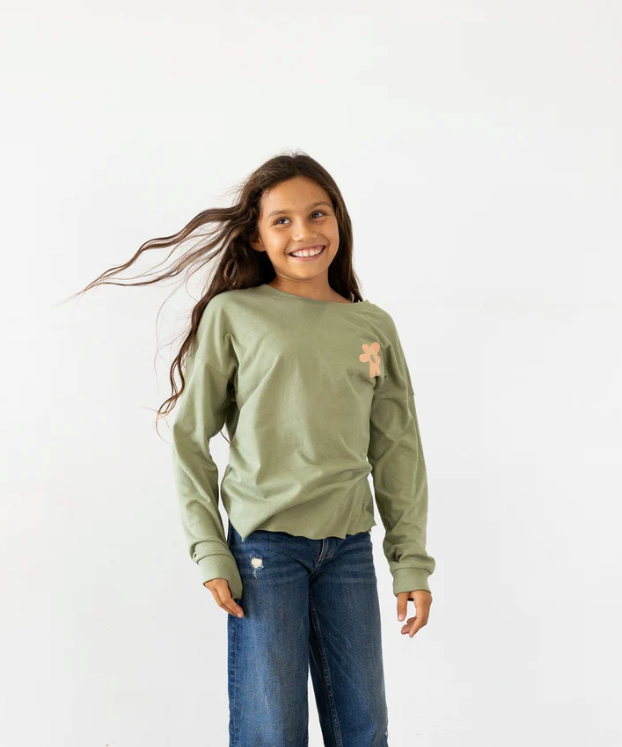 Flower Child Sage Long Sleeve