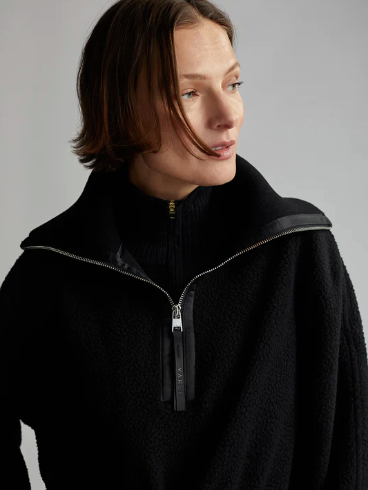 Parnel Half Zip Fleece Black