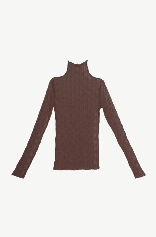 Ross Mockneck Top Brown