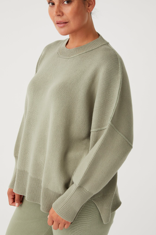 Harper Organic Knit Sweater Sage