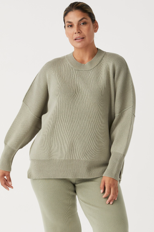 Harper Organic Knit Sweater Sage