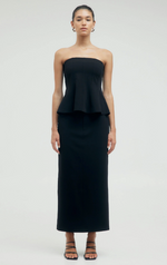 Protocol Tailored Maxi Skirt Raven