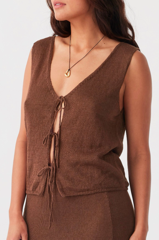 Pearla Vest Chocolate