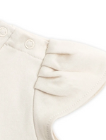 Pearl Petal Sleeve Bodysuit Ivory
