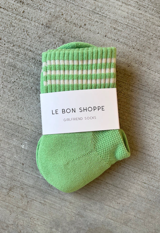 Girlfriend Socks Green Leaf