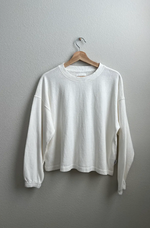 Naturelle L/S Top White