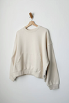 French Terry Poche Sweater Naturel