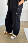 French Terry Balloon Pants Black