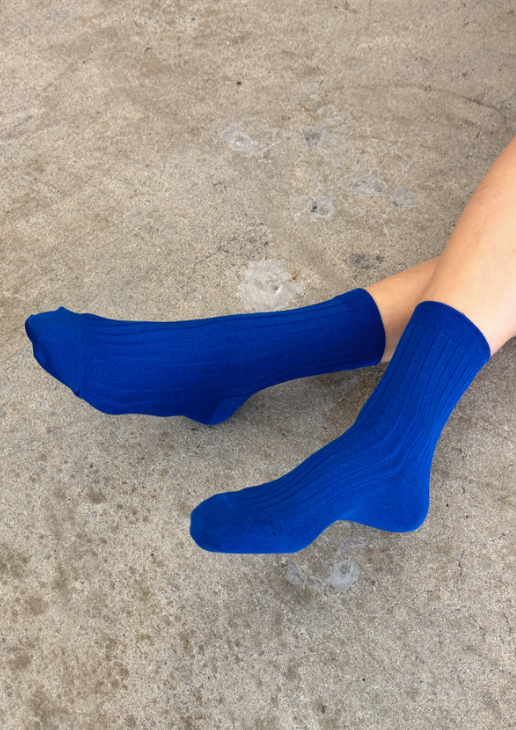 Her Socks (MC Cotton) Cobalt