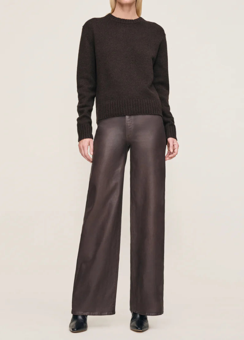 Hepburn Wide Leg Walnut Coated