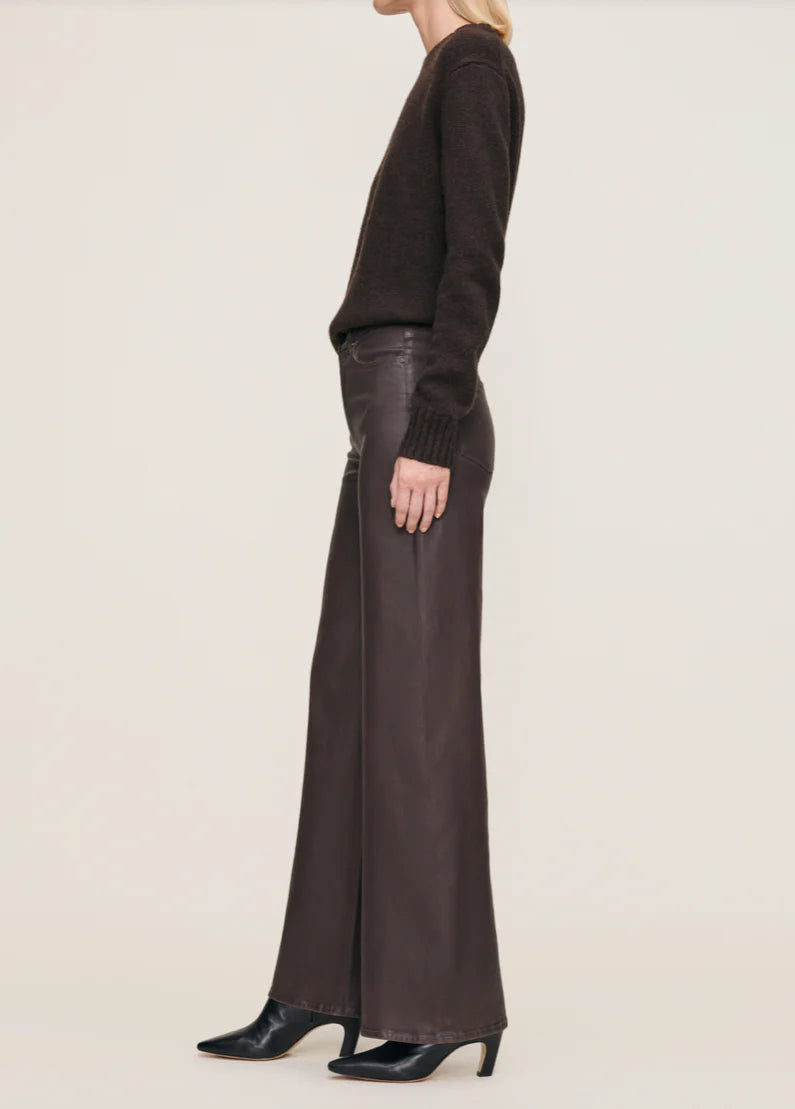 Hepburn Wide Leg Walnut Coated