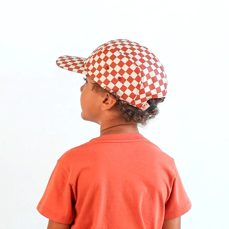 Vibe Check Five Panel Hat Red/Natural