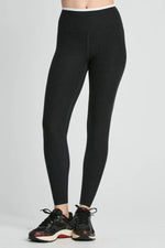 Stretch Legging Heather Black/White