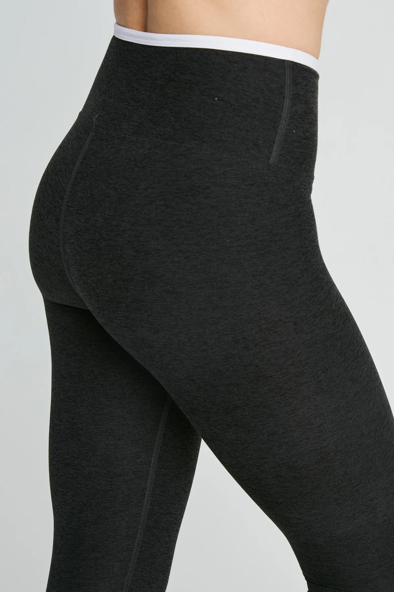 Stretch Legging Heather Black/White