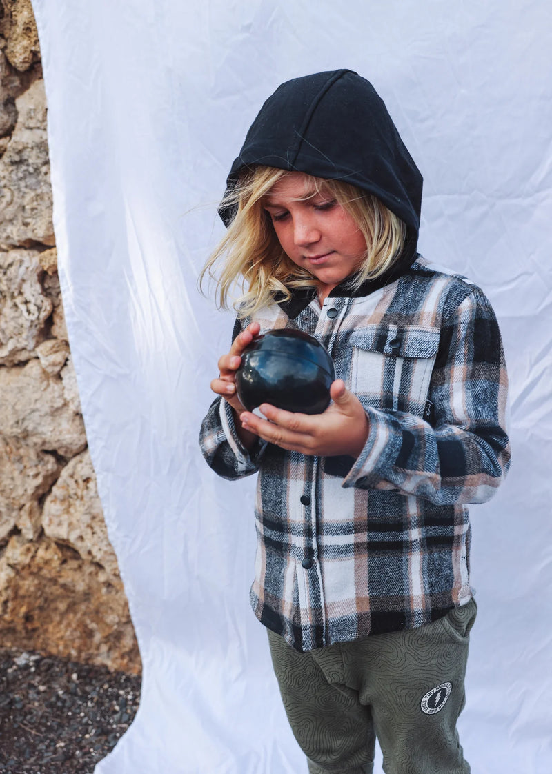 Woodsman Flannel Black/Sand