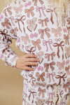 Mocha Bows Jogger Set