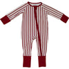 Red Stripe Bamboo Onesie