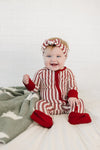 Red Stripe Bamboo Onesie