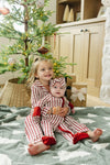 Red Stripe Bamboo Onesie