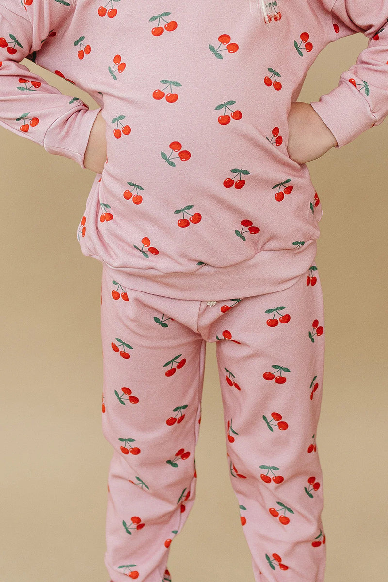 Blush & Cherry Jogger Set