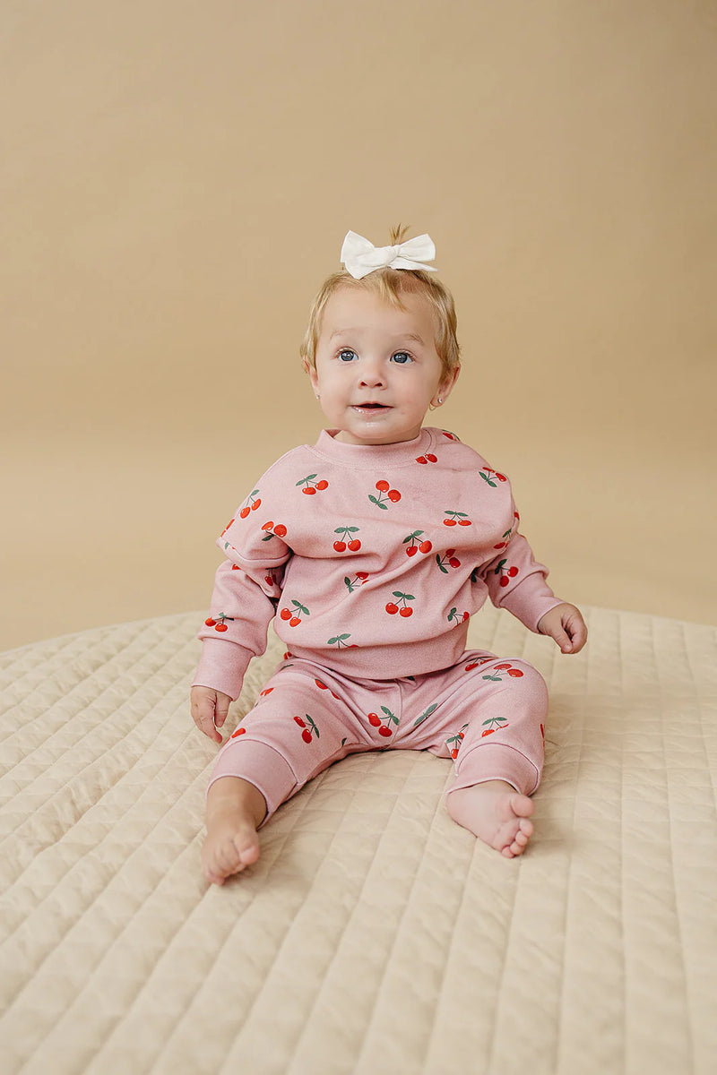 Blush & Cherry Jogger Set