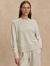 Philippe Crop Sweat Ivory Marl