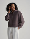 Milano Half Zip Sweat Cocoa Berry