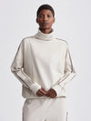 Ariana High Neck Midlayer Cement Marl/ Bitter Chocolate