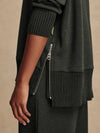 Barker High-Neck Sweat Olive Marl