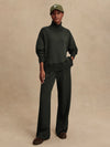 Barker High-Neck Sweat Olive Marl
