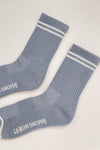 Boyfriend Socks Blue Grey