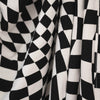 B&W Wavy Checker Bamboo Swaddle