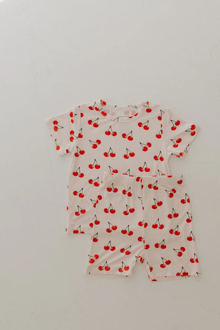 Bamboo Short Set Cherry Orchard