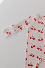 Bamboo Zip Pajamas Cherry Orchard