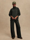 Barker High-Neck Sweat Olive Marl
