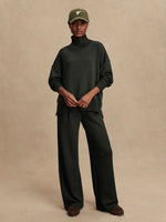 Barker High-Neck Sweat Olive Marl